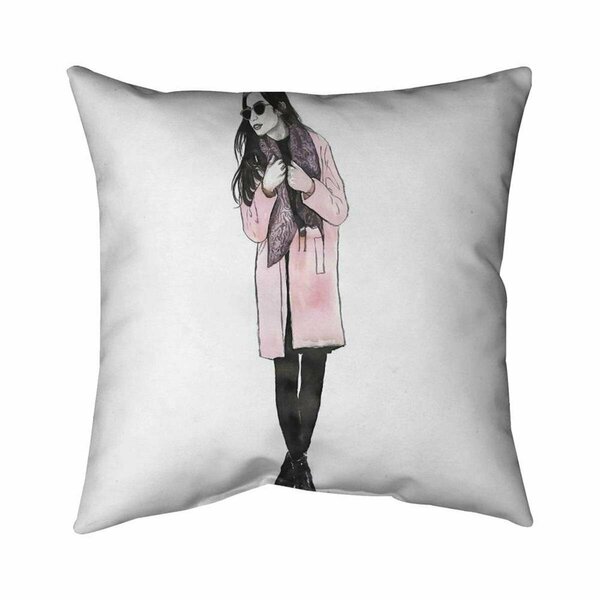 Fondo 26 x 26 in. Woman Spring Look-Double Sided Print Indoor Pillow FO2794269